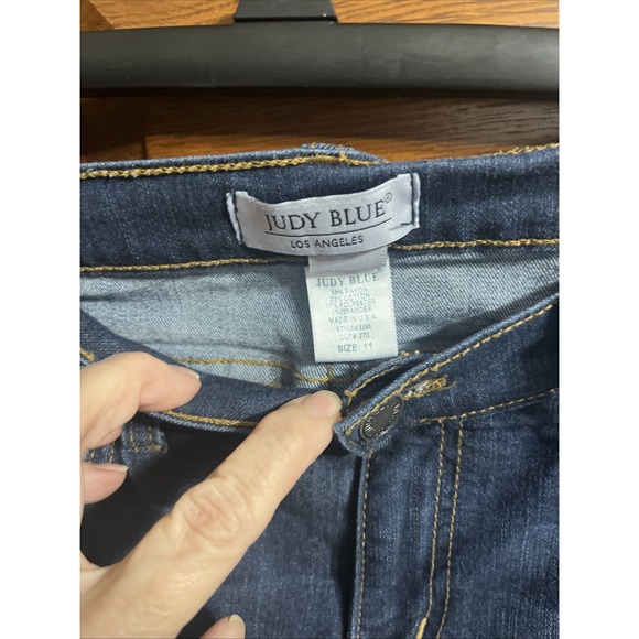 Judy Blue Jeans Womens Size 11/29 Straight Fit Dark Wash Stretch Denim Jeans - Picture 4 of 6